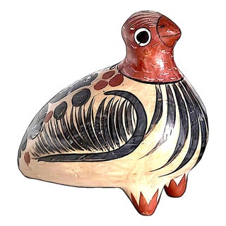 Mid 20th Century Tonalá Mexico Quail Figurine For Sale
