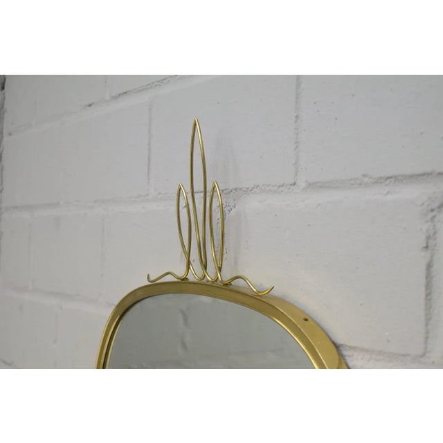 Large German Brass Mirror from Gebrüder Schöninger München, 1950s For Sale - Image 6 of 10