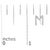 Early 21st Century 10K White Gold 1/10 Cttw Diamond 'M' Initial Stud Earring For Sale - Image 5 of 5