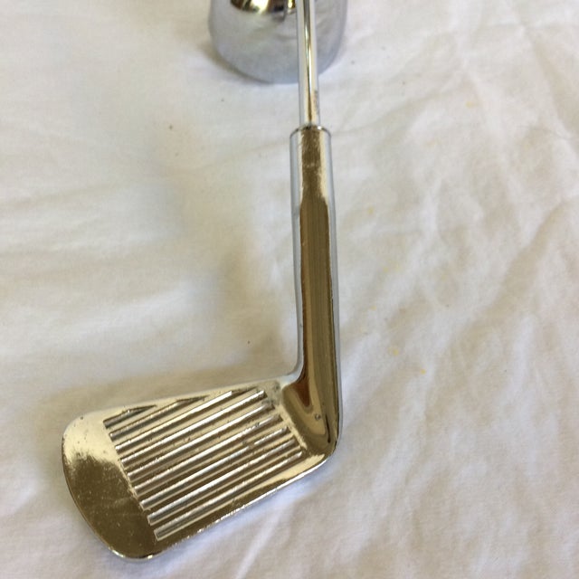 MidCentury Modern Chrome Over Brass Golf Club Jigger Chairish