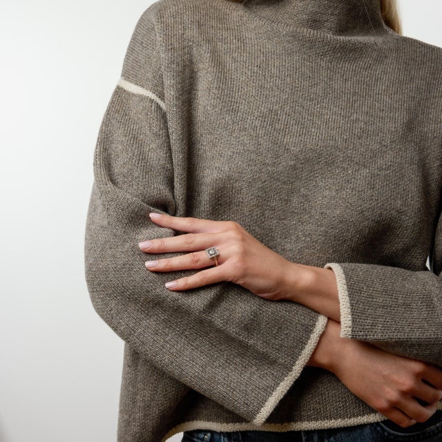 19th Century 19th Century Victorian Old European Cut Diamond Ruby 18k Yellow Gold Platinum Ring, Size 8.5 For Sale - Image 5 of 6