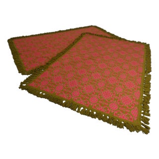 Large Barocco World Creations Wool Bedspread by Bolis, Italy, 1970s For Sale