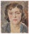 Francesco Settimj, Portrait of Young Woman, Oil Painting, 1930s For Sale