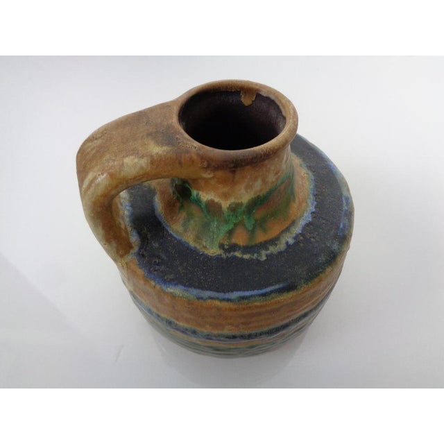 Beige Ceramic G/135 Vase by Fridegart Glatzle for Karlsruher Majolika, Germany, 1970s For Sale - Image 8 of 16