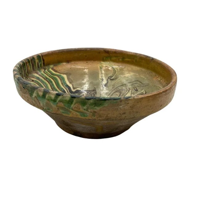 Vintage Hungarian Folk Art Decorative Bowl For Sale - Image 4 of 6