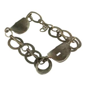 18th Century Cow Bull Collar Large Chain Hand Wrought Iron Cattle Adornment