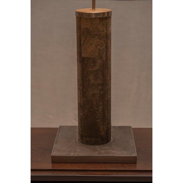 Large Architectural Cork Table Lamp, 1970s For Sale - Image 11 of 12