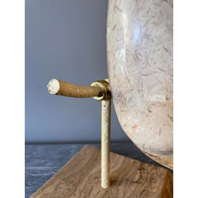 Metal Tessellated Marble Perched Birds, 1980, Set of 2 For Sale - Image 7 of 13