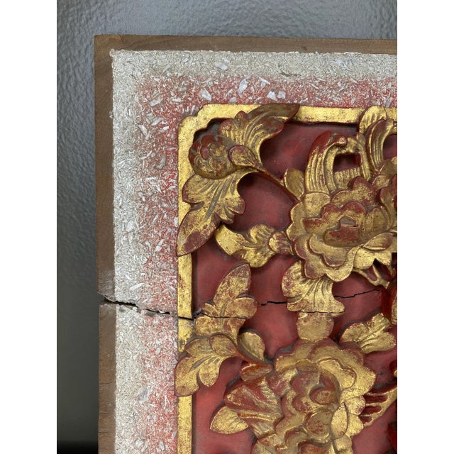 Chinese Antique Chinese Carved Panel For Sale - Image 3 of 8