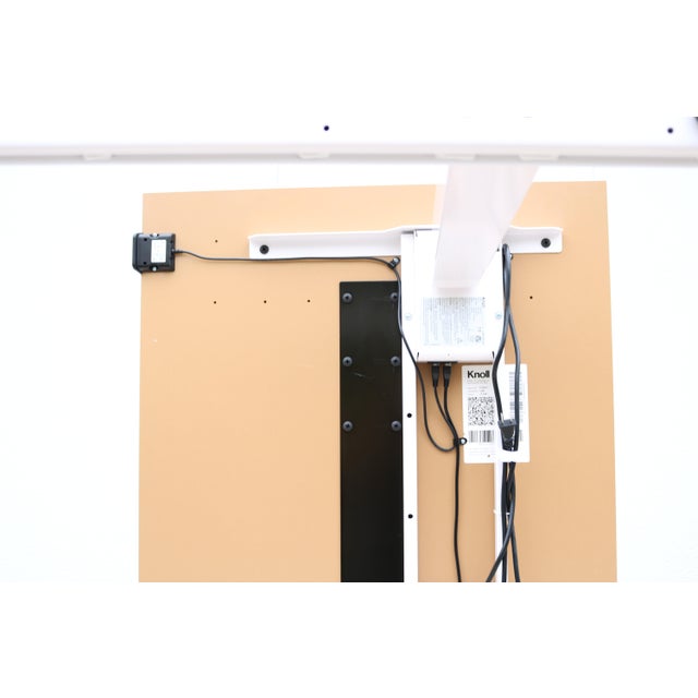 Knoll K. Stand Electric Height-Adjustable Rectangle White Table Desk For Sale - Image 17 of 18