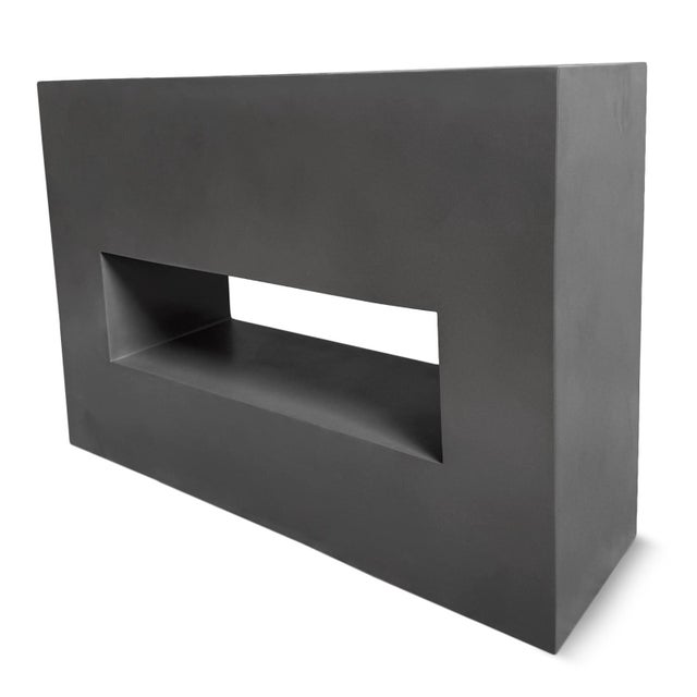 Modern Minimalist Cement Hole Outdoor Planter For Sale In Los Angeles - Image 6 of 7