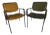 1970s Vintage Modern Global Upholstery Company, Ltd. Tubular Chrome Occasional Arm Chairs- Set of 2 For Sale