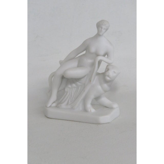 Figurative Ceramic Greek Mythology Miniature Ariadne on the Panther Figurine Germany 4985b For Sale - Image 3 of 12