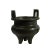 Chinese Handmade Dark Olive Army Green Ceramic Accent Ding Holder For Sale