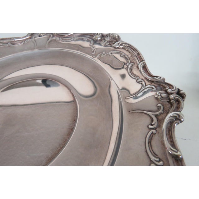 Gorham Mid 20th Century Silver Plated Platter For Sale - Image 10 of 11