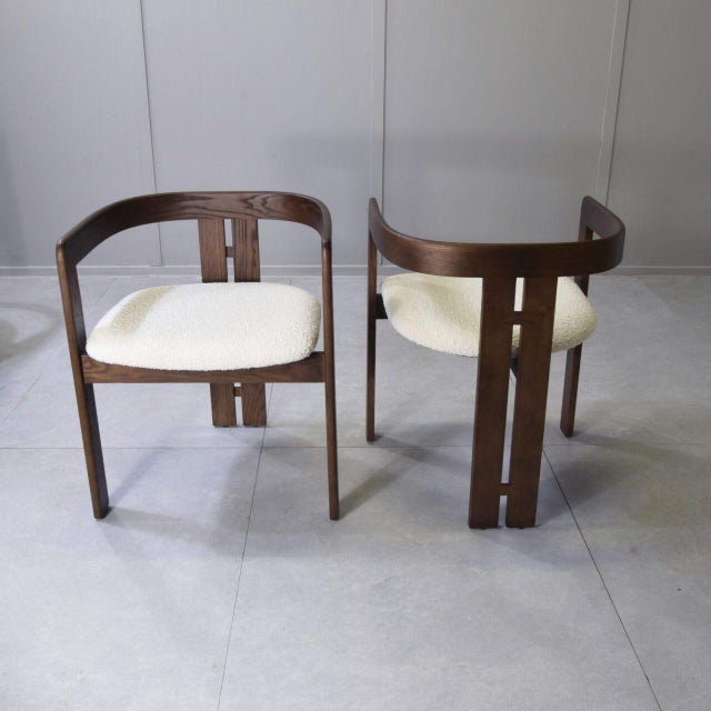 Chairs in the style of Afra and Tobia Scarpa, 1980s, Set of 6 For Sale - Image 12 of 12