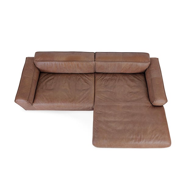 Postmodern Freistil 187 Leather Corner Sofa frorm Rolf Benz For Sale - Image 3 of 8
