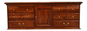 Ethan Allen Georgian Solid Cherry Wood Low Credenza or Sideboard