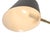 Mid-Century Modern Mid-Century Culver 3-Light Arc Floor Lamp by Nova of California - Matte Black Base, Brass Gold Arms, Black Metal Shades For Sale - Image 3 of 13