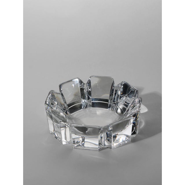 1970s Corona Bowl in Lead Crystal by Lars Hellsten for Orrefors, Sweden, 1970 For Sale - Image 5 of 6