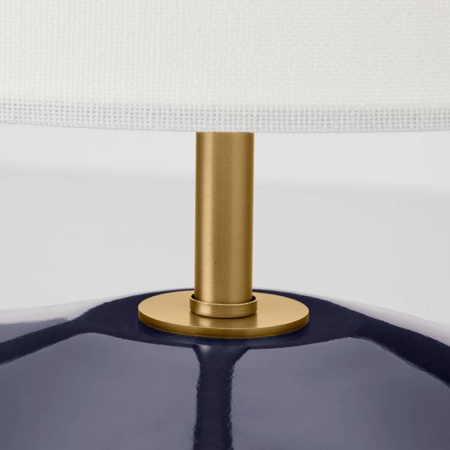 Transitional Kate Spade New York by Visual Comfort Studio Cade Medium Table Lamp in Polar Blue For Sale - Image 3 of 5