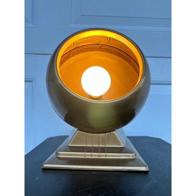 Late 20th Century Late 20th Century Gold Adjustable Eyeball Lamp For Sale - Image 5 of 12