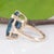 16.8Ct London Blue Topaz Ring With Lab Diamond Accents: Solid 14k Gold, 18x13mm, Size 6.75 For Sale - Image 9 of 9