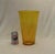 Mid-Century, free-blown art glass, tapered conical shape vase in a high clarity and brilliance warm amber color, with rich...