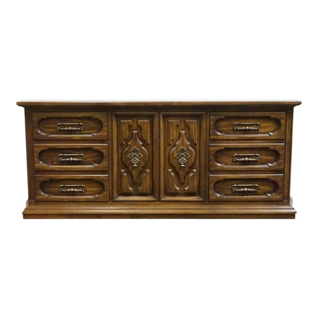 Unique Furniture Bolero II Collection Spanish Mediterranean 80" Triple Door Dresser 2824 For Sale