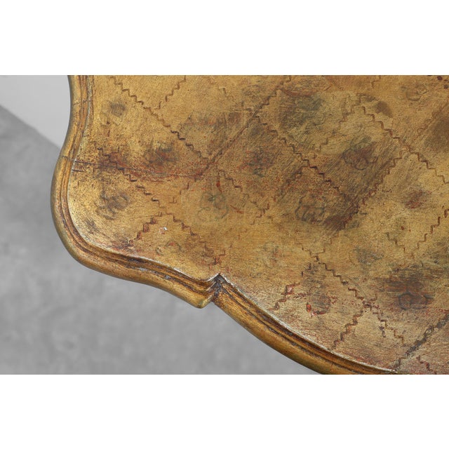 20th Century Louis XV Giltwood Wall Console, France, 1950s For Sale - Image 11 of 12
