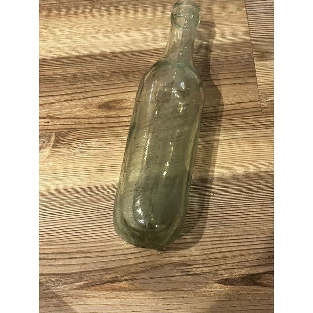 Round Bottom Torpedo Hand Blown Soda Beer 1800s Antique Bottle Green For Sale In New York - Image 6 of 7