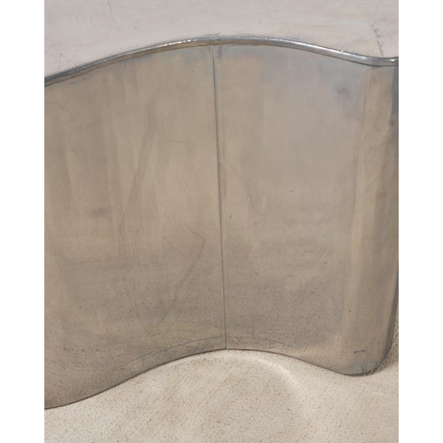 Pair of Mid-Century Chrome Biomorphic Kidney-Form Drinks Tables For Sale - Image 14 of 18