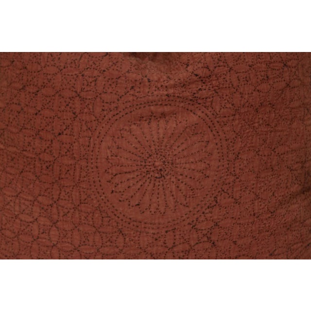 Boho Chic Bronze Hand-Stitched Pillow Cover For Sale - Image 3 of 7