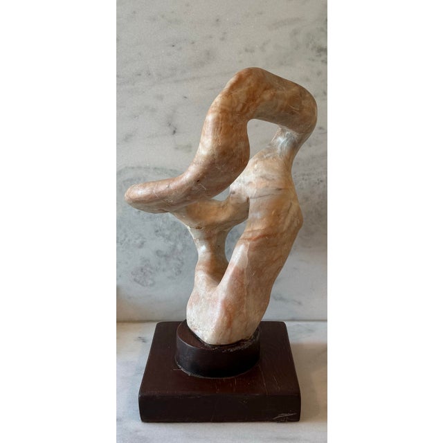 Mid 20th Century Large Vintage Stone Hand Carved Organic Sculpture For Sale - Image 5 of 12