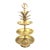 Mid 20th Century Hollywood Regency Brass Tiered Pineapple Serving Stand / Tray For Sale