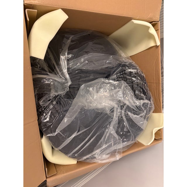 Navy Blue Laurrey Swivel Chair - Navy For Sale - Image 8 of 10