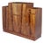 English Art Deco Walnut Cocktail Sideboard, 1930s For Sale