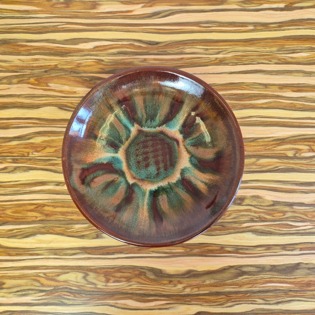 Mid-Century Ceramic Wall Plate from Łysa Góra, Poland, 1960s For Sale - Image 6 of 8