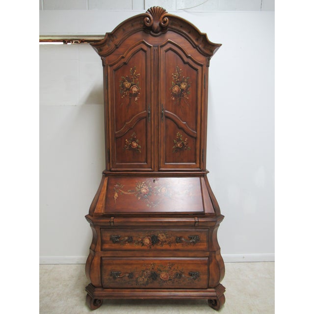 1990s French Ethan Allen Tuscany French Louis XV Bombay Secretary Desk