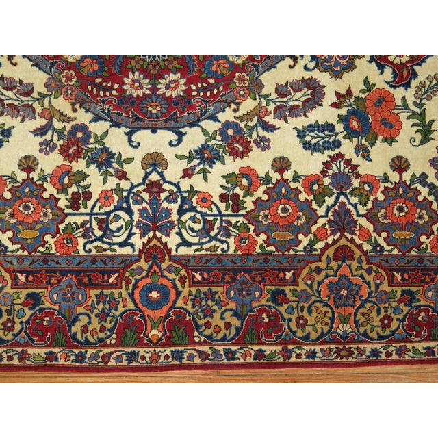 Mid 20th Century Vintage Kashan Rug Part Of Our Family Collection - 4'5" x 7'2" For Sale - Image 5 of 10