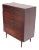 1960s Danish Modern Walnut High Chest or Dresser For Sale - Image 9 of 9