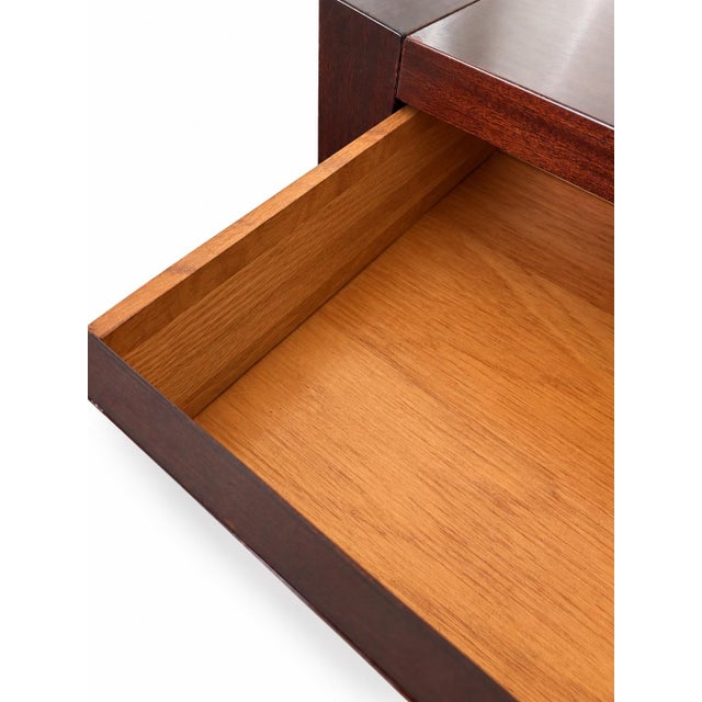 Mid-Century Modern Mid Century Modern Flame Mahogany Tall Dresser For Sale - Image 3 of 12