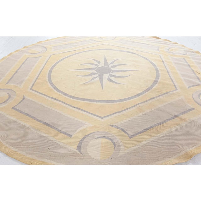 Traditional Doris Leslie Blau Rare 1930s French Aubusson Round Rug Attributed to André Arbus For Sale - Image 3 of 7
