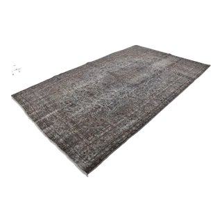 Vintage Turkish Rug, Japandi Style Minimalist Area Rug For Sale
