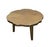 Brass Pair of Vintage Hollywood Regency Cast Metal Organic Tree Slice Style Side Tables For Sale - Image 8 of 12