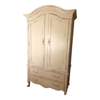 Century Furniture French Vanilla Armoire For Sale