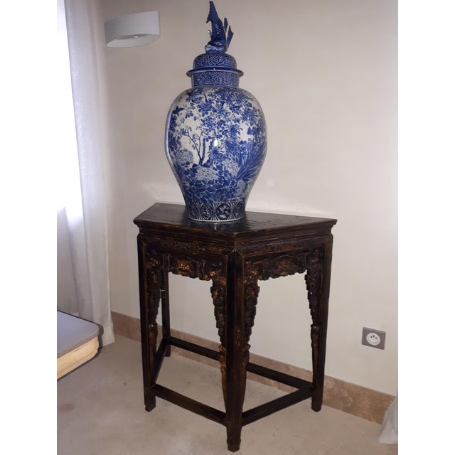 Chinese Console Table in Lacquered Wood For Sale - Image 11 of 11