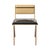 "Martin" Chair, With Bronze & Stainless Steel, Tailor Made Leather For Sale - Image 4 of 8