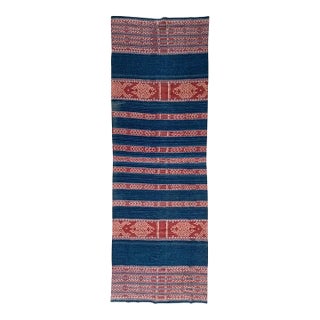 Ikat Textile From Timor With Naturally Coloured Dye & Tribal Motifs, Indonesia For Sale
