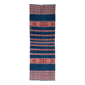 Ikat Textile From Timor With Naturally Coloured Dye & Tribal Motifs, Indonesia